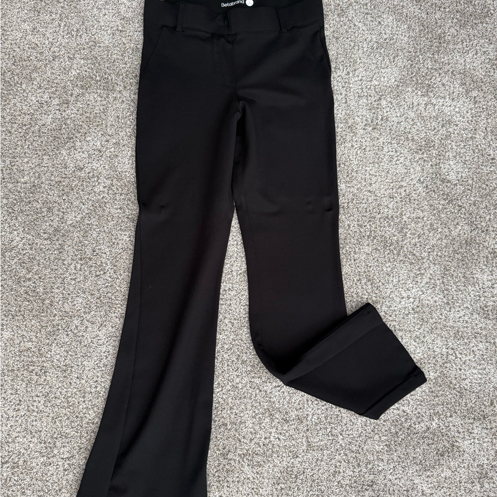 Betabrand Classic Dress Pant BootCut Black